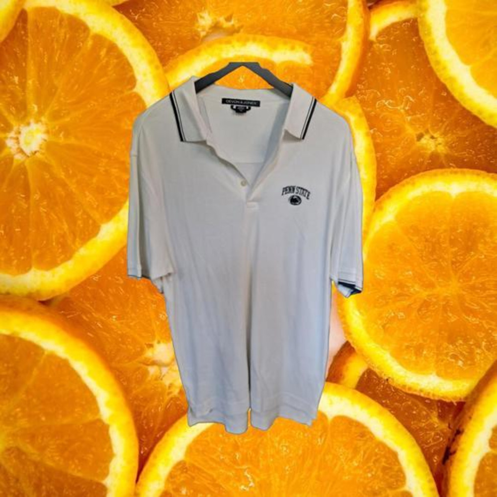 Devon & Jones Penn State Embroidered‎ Polo Size Medium